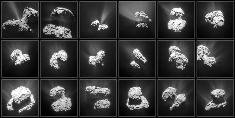 Actividad en 67P. Imagen: ESA
